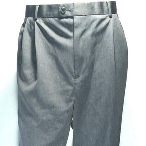 Perry Ellis Mens Size 38x30 Pants Grey Dress Slack